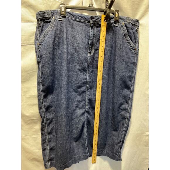 Quizz New York Denim Skirt Size 22, Y2K/90's Style, Ramie Blend - Picture 2 of 7